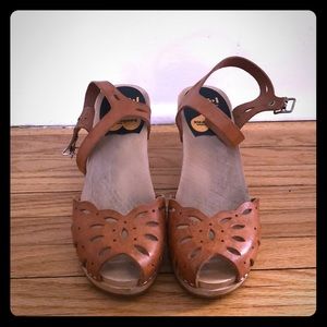 Swedish Hasbeens Flora wedge sandal 37